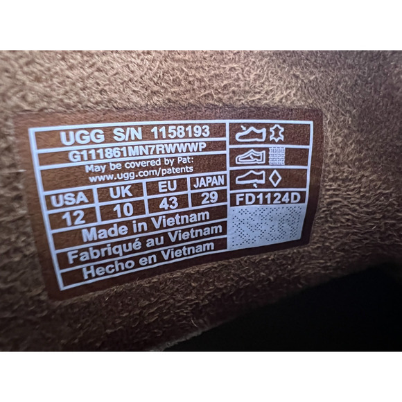 UGG Cityfunc Ultra Mini Boot Chestnut 1158193-CHE Women's Size 12 New - Picture 13 of 16